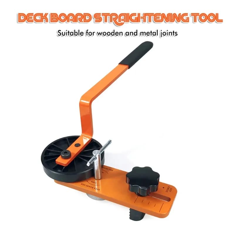 Deck mounting tools, deck straighteners composite decking boards