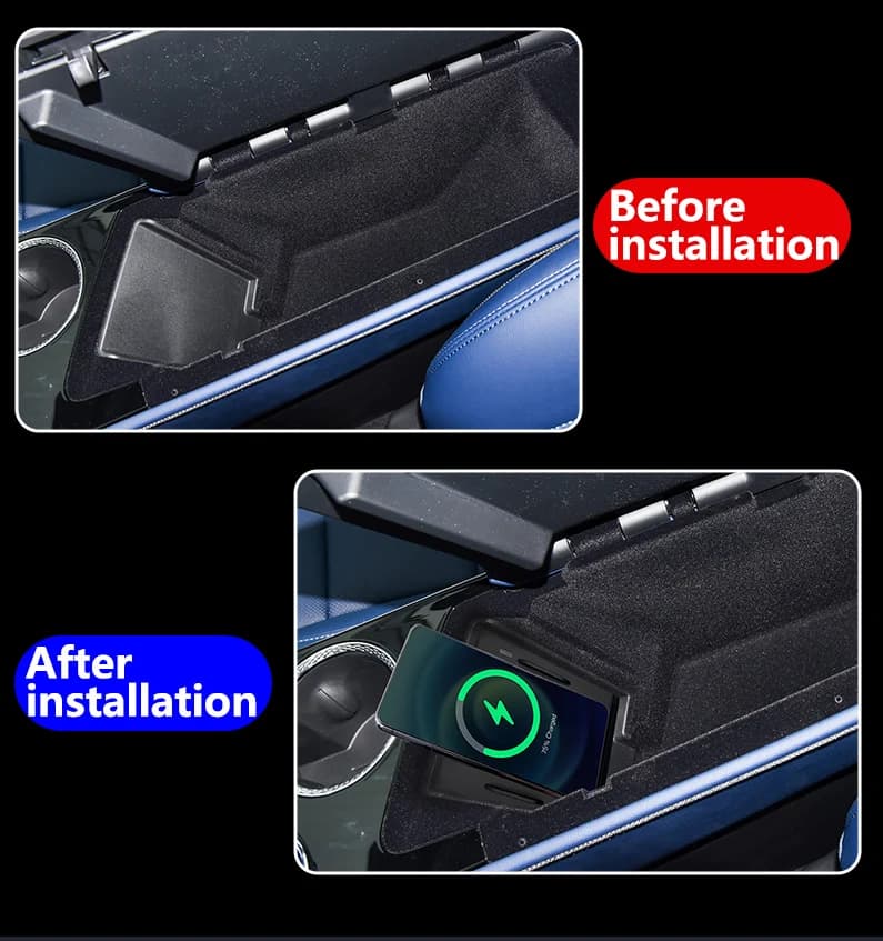 Caricatore wireless per auto dedicato 15W Console centrale Pannello di ricarica rapido per telefono per Cadillac GT4 2023-2025 Accessori interni
