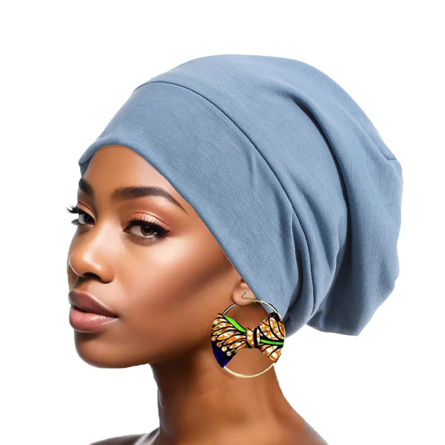 Indian Turban for Women, Night Hat in Raso, Hijab Interior, Berretto, Muslim Bandana, Hair Loss Copricapo, Female Turbante