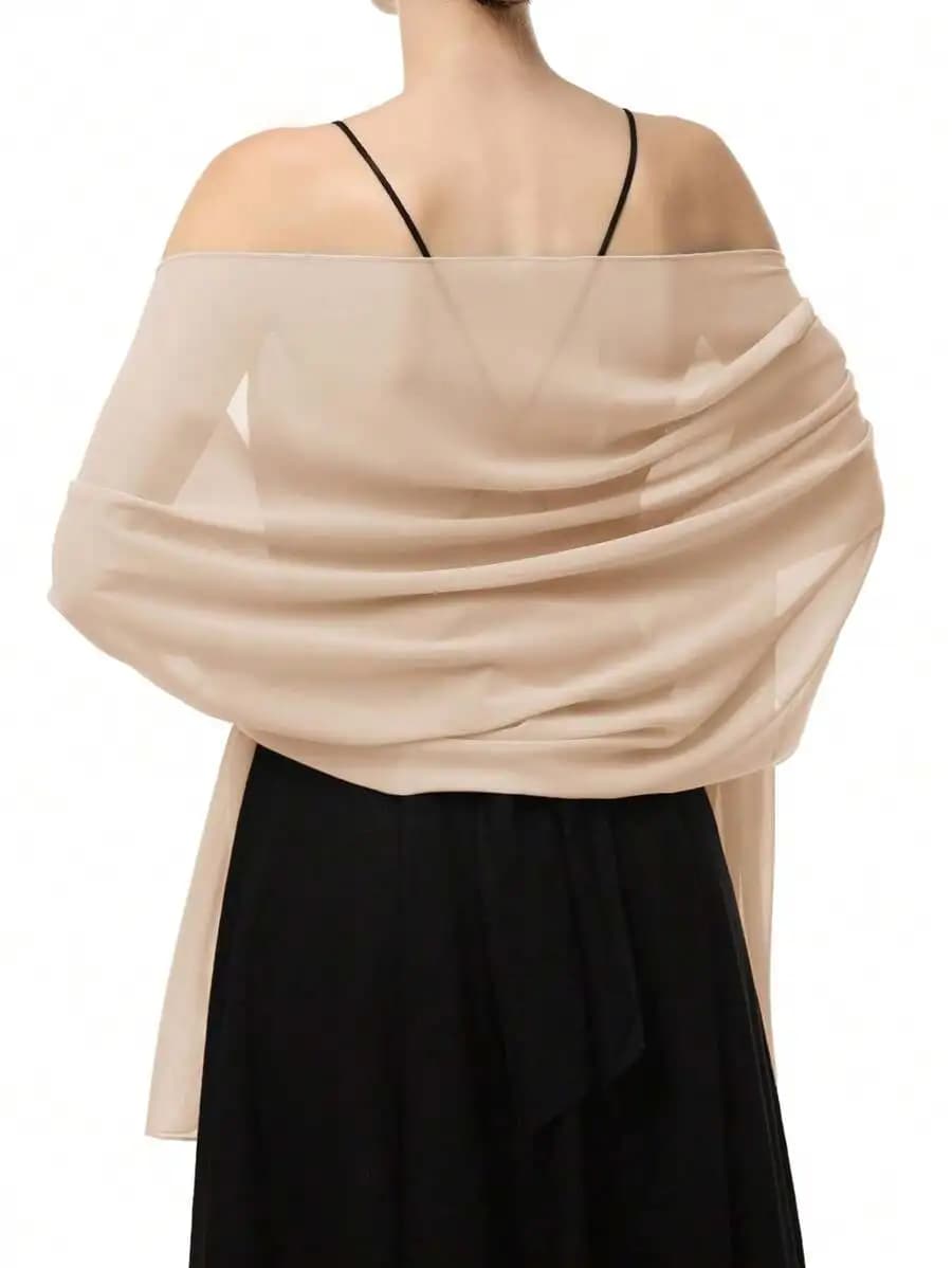 Chiffon Shawl Scarf For Brides Weddings Formal Occasions Versatile Wrap