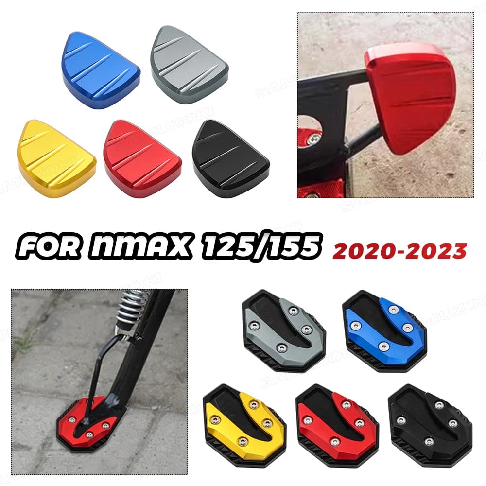 Per YAMAHA NMAX 155 2020 2021 2022 - Estensione Cavalletto Laterale CNC e Supporto Ausiliario per Moto NMAX 155
