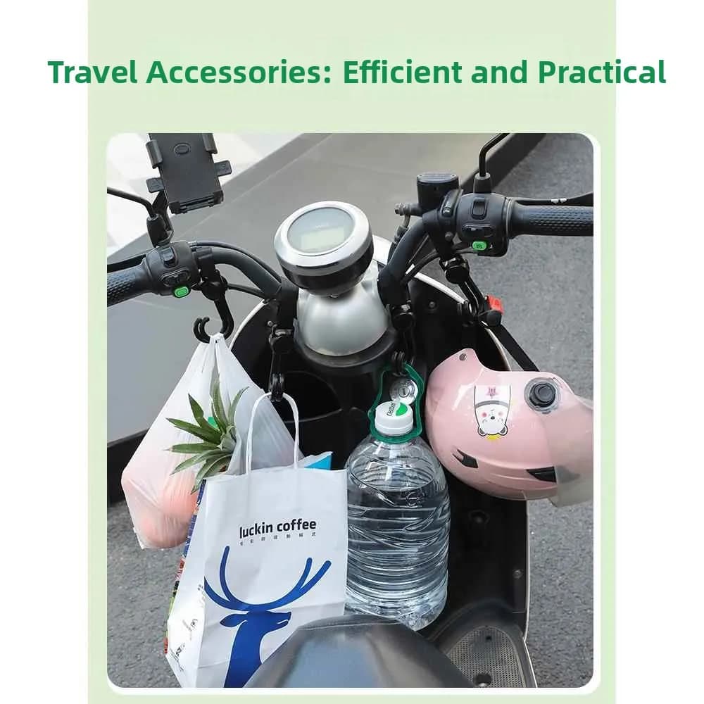 Gancio Universale per Passeggino, Accessorio da Viaggio per Trasporto Bambini, Organizzatore Girevole per Ufficio