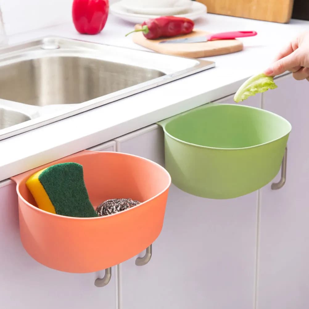 Cestino per rifiuti da appendere in plastica PP, salvaspazio, da montare a parete o da posizionare sul piano di lavoro, grande volume, facile da pulire, contenitore per rifiuti.