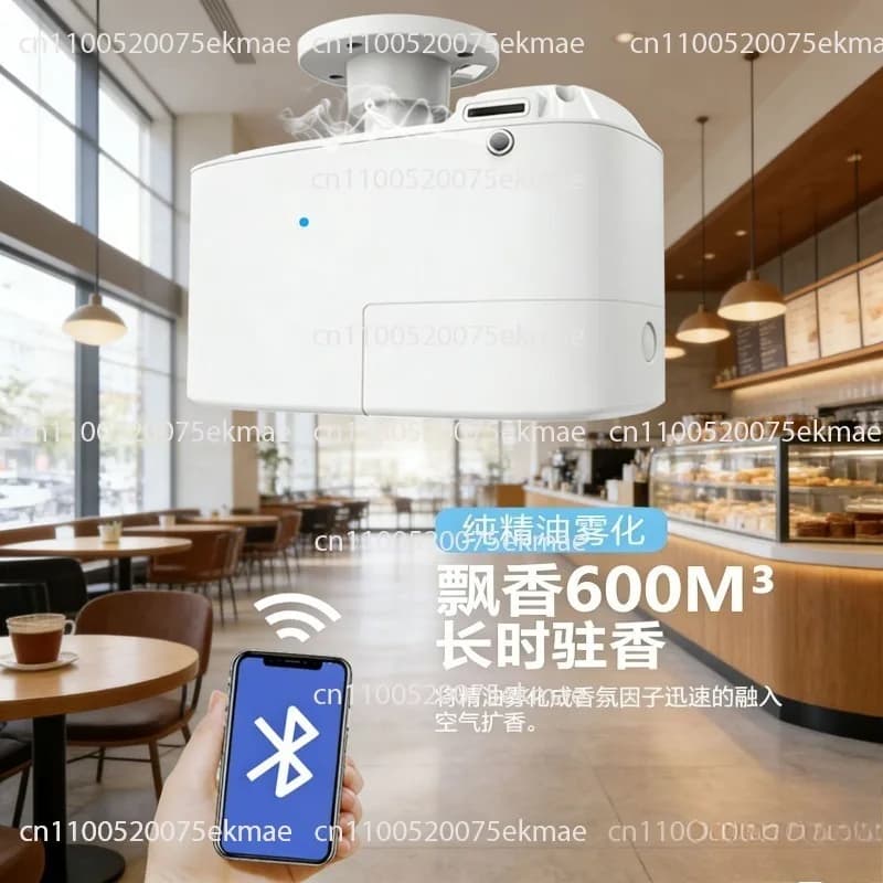 Diffusore di Fragranze a Soffitto Intelligente con Timer, Diffusore Commerciale Bluetooth per Hotel, Macchina per Aromaterapia