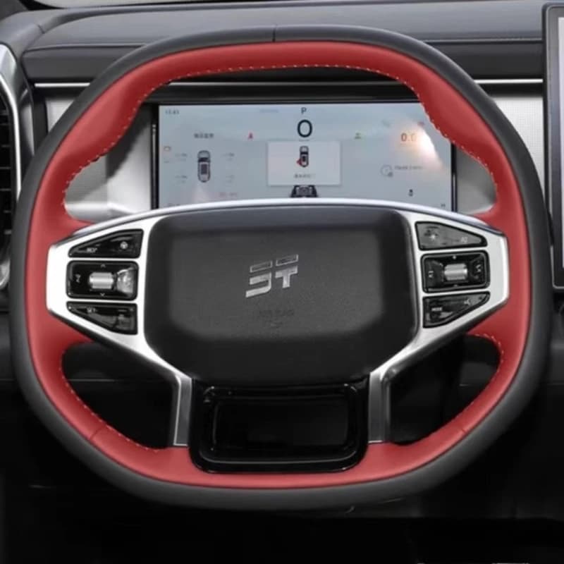 Black red wine sewn genuine leather car cover for Chery Jetour T1 T2 2023 2024 2025