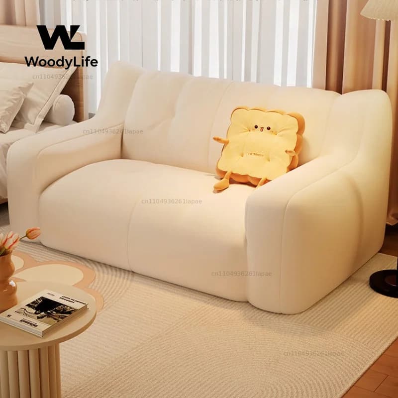 Fabric Sofa Bean Bag Can Lie Down and Sleep Single Double Bedroom Lazy Small Sofa Small Apartment Leisure Recliner