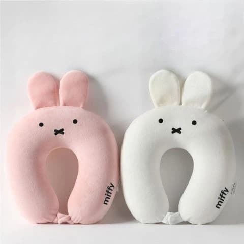 Cuscino da Viaggio Miffy in Memory Foam, Cuscino per il Collo a Forma di U, Carino e Confortevole per Ufficio e Viaggi, Nuovo