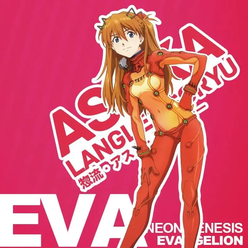 Cartoon Anime Neon Genesis Evangelion Adesivi EVA Adesivi decorativi per case del computer Adesivi per frigorifero per auto elettriche PS5