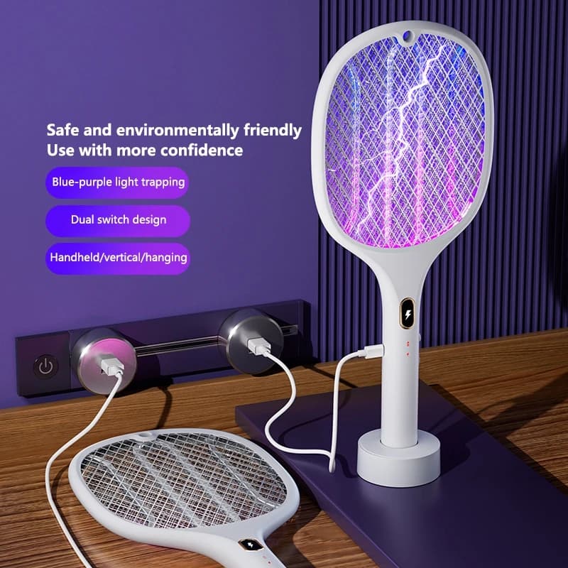 Multi Funzionale Bug Zapper Racchetta Usb Ricaricabile Mosquito Killer Sicuro 3 In 1 Elettrico Mosquito Scacciamosche Forniture Per Il Controllo Dei Parassiti