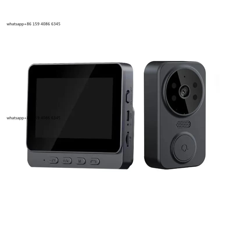 Wireless Video Doorbell Camera Bundle Smart Security System with Night Vision 2.4G WiFi HD Motion Detection And Cloud Storage