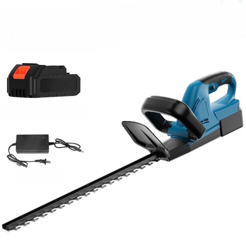 21V Brushless Cordless Hedge Trimmer 480mm SK7 Rustproof Blade Dual Safety Lock Lightweight Quiet Electric Shrub Pruner for Yard