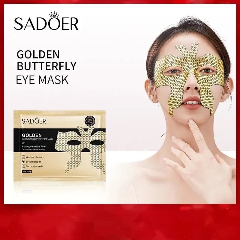 10 Pieces SADOER Mask Eyes to Collagen Peptidic Golden Hydrating Scratch Anti Eyes Patch Eyes Skin Care Masks