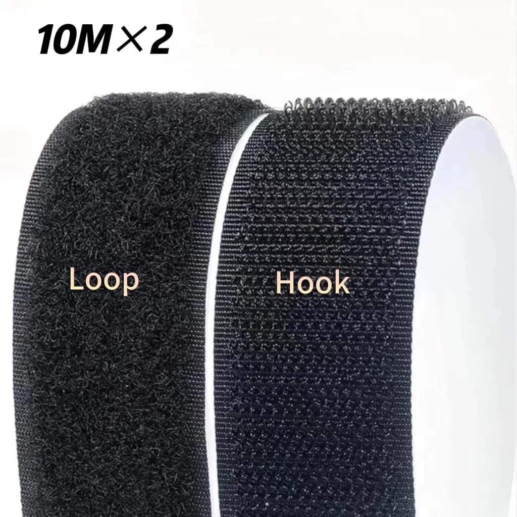 10M*2 20/25/30/50mm Magic Tape Self-Adhesive Hook and Loop Fastener Nylon Sticker Velcros Adesivo Tape Sewing Adhesivewith Glue