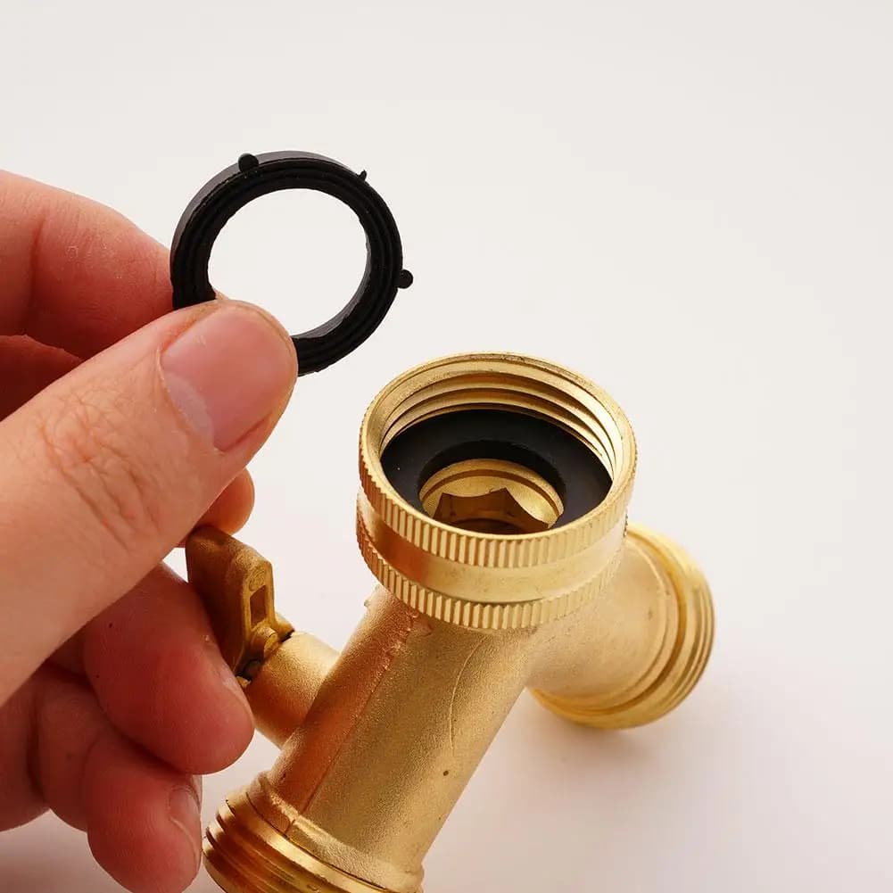 3/4 inch solid brass garden hose double connector, 2-way tap adaptor, Y double splitter, gardening tools