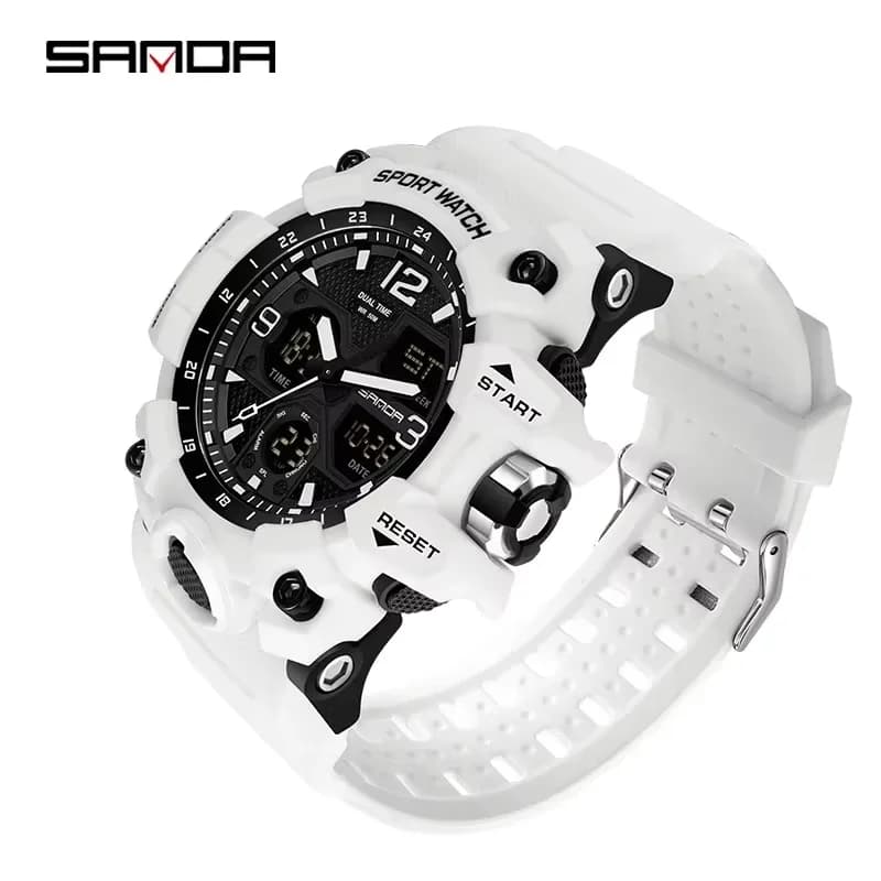 SANDA 6030 Orologio militare al quarzo Uomo Orologio da polso impermeabile per uomo Orologio shock relogios masculino Orologi sportivi da uomo delle migliori marche
