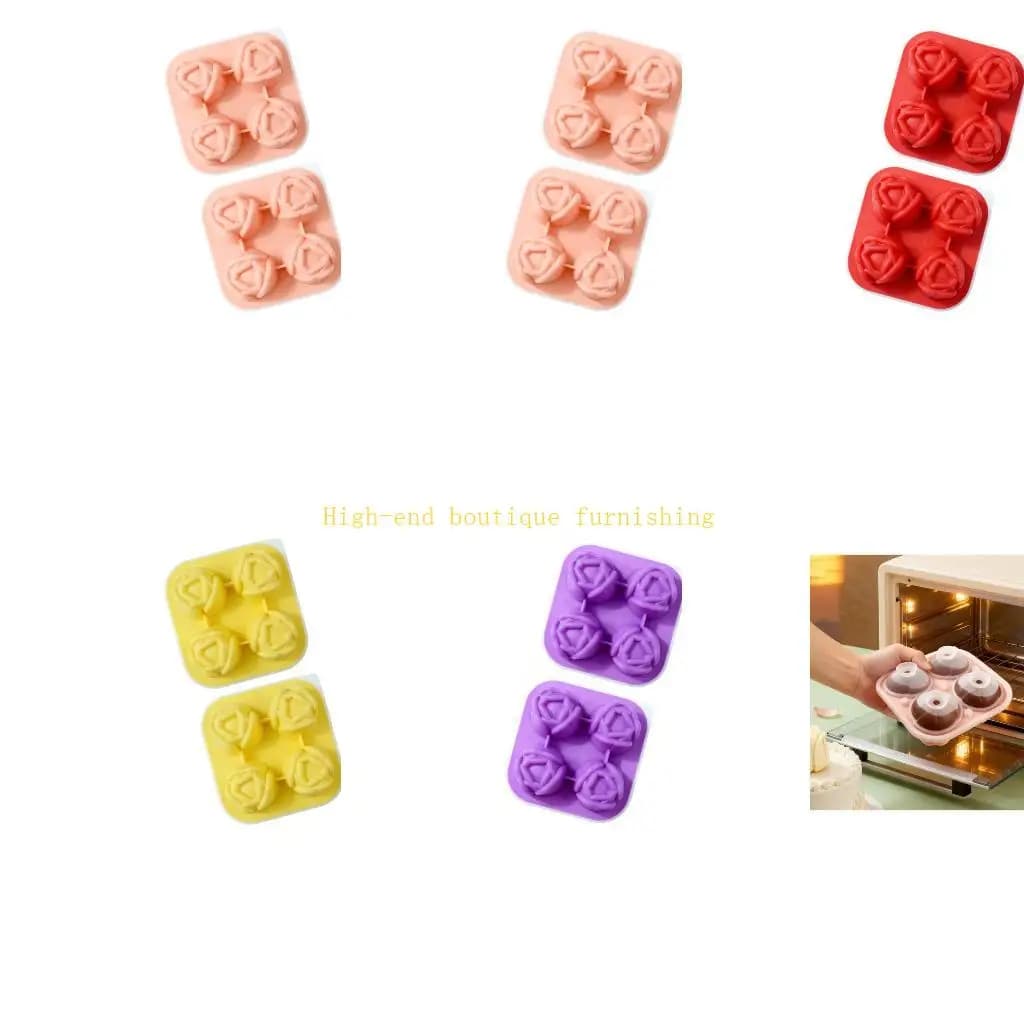 L9NB Stampi versatili per cubetti ghiaccio in silicone, tulipani, ideali per preparare sapone e caramelle ghiaccio
