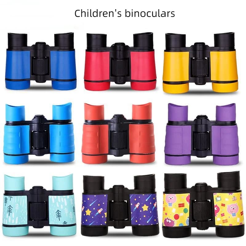 Binocolo per bambini, ingrandimento elevato, giocattoli ad alta definizione, scienza e istruzione, cartoni animati educativi, outdoor, 4X30