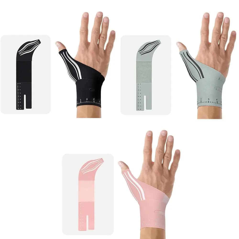 Protezione per Polso Sportiva in Tessuto Nylon a Maglia Ordito, Ultra Sottile, Regolabile, con Fascia Protettiva per Pollice e Nastro di Fissaggio, Supporto per Articolazione Unisex