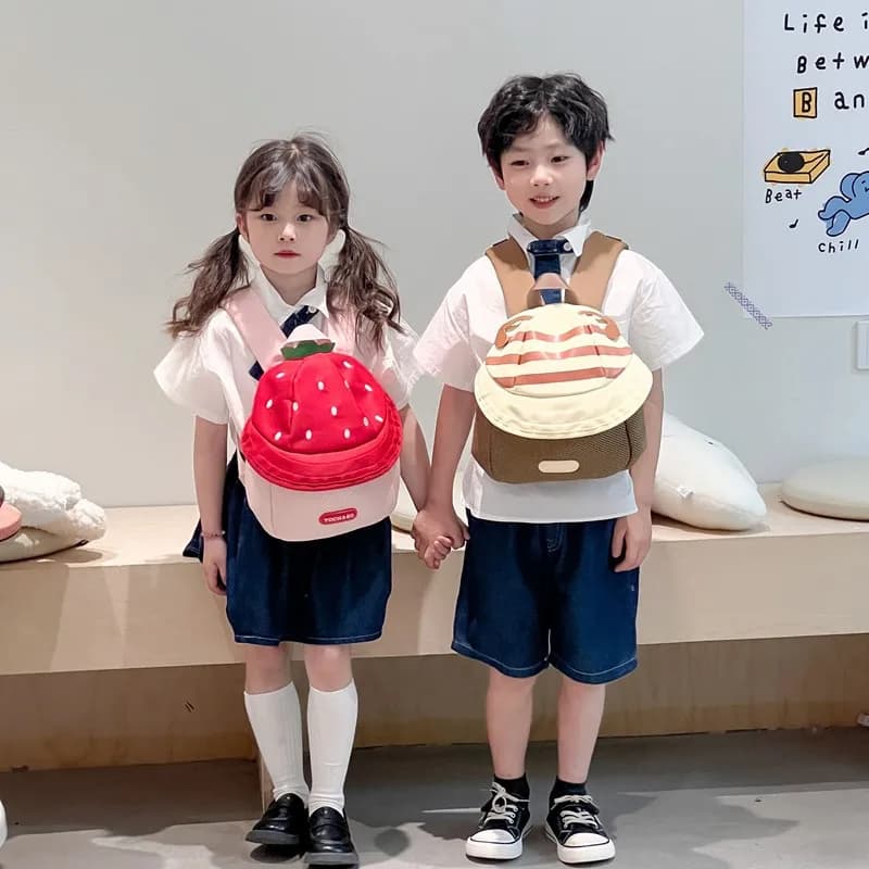 Zaino per bambini per ragazzo Zaino carino Zaino per cartoni animati di funghi Borsa da scuola Borsa di classe per ragazza Borse firmate Mochilas De Hombre