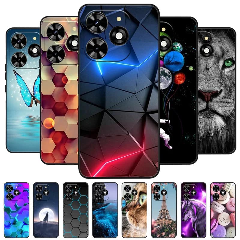 For Infinix Hot 40 Case Hot40 Pro Luxury Phone Silicone Rear Cover for Infinix Hot 40 Pro / Hot 40i Custody Capas Protective Case