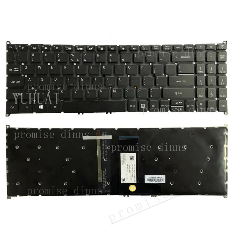 M For Acer Swift 3 SF315-51 SF315-51G N17P4 15.6 laptop US keyboard backlit