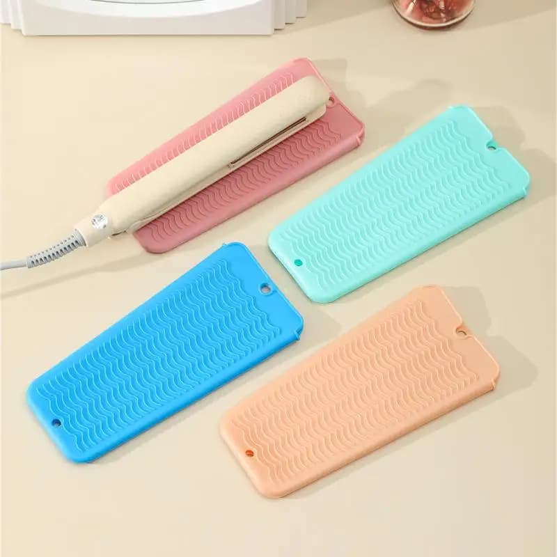 New Silicone Case for Iron Curtains, Storage Bag for Hair Plates, Insulated Iron Mats, Thermal Bag