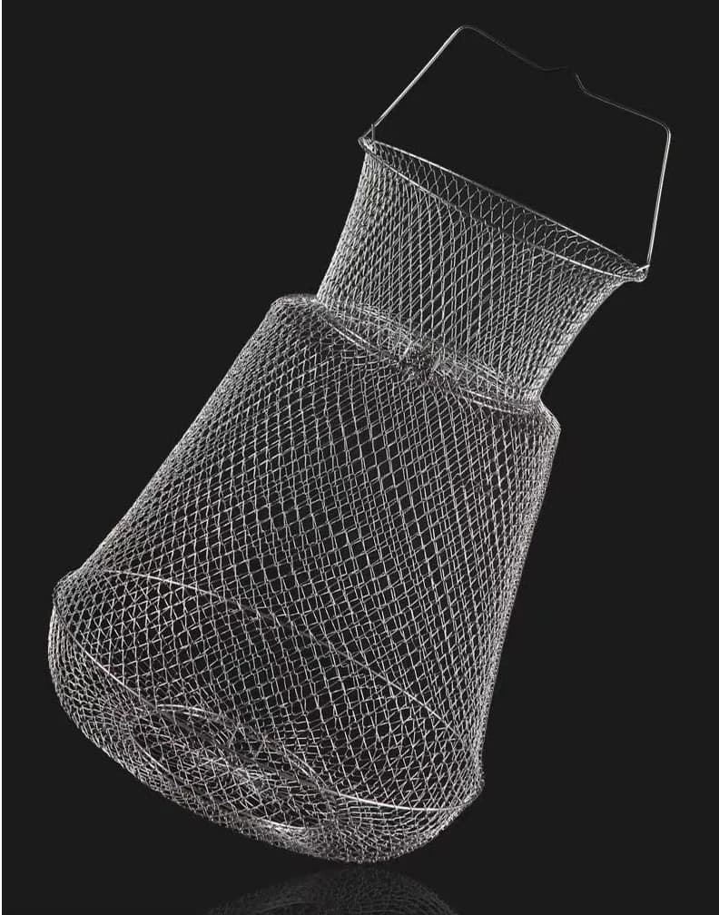 Nuova Gabbia Metallica per Pesci Vivi Mesh Living-Fish, Secchio per Pesci con Filo Rinforzato, Rete Pieghevole per Pesca alla Roccia, Rete per Pesca a Mosca, Anti-morso, Anti-corrosione C