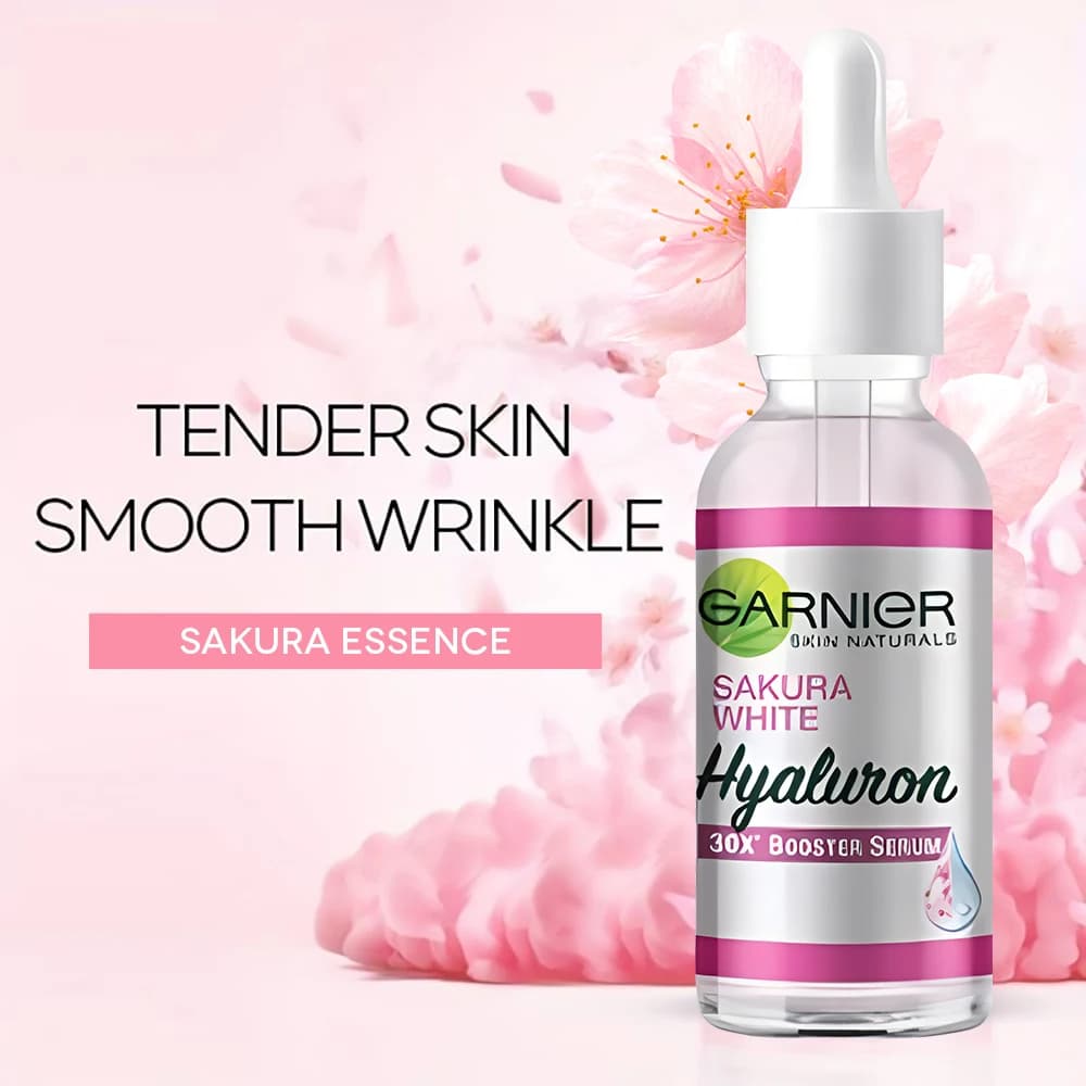GARN Nier Serum Rose Sakura Glow 30x Hyaluronic Booster Serum Hydrating Skin Shading Lines Slim Leather Serum for facial care