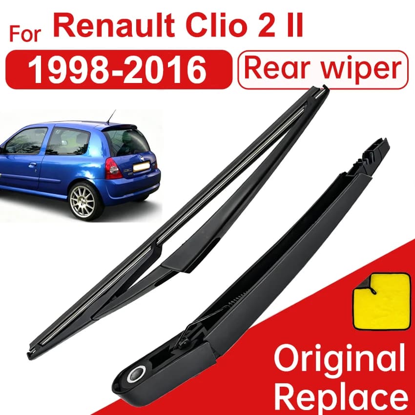 Parabrezza posteriore Braccio Tergicristallo per Renault Clio 2 II 1998 1999 2000 2016 Parabrezza Parabrezza Pulito Spazzola Lunotto Posteriore