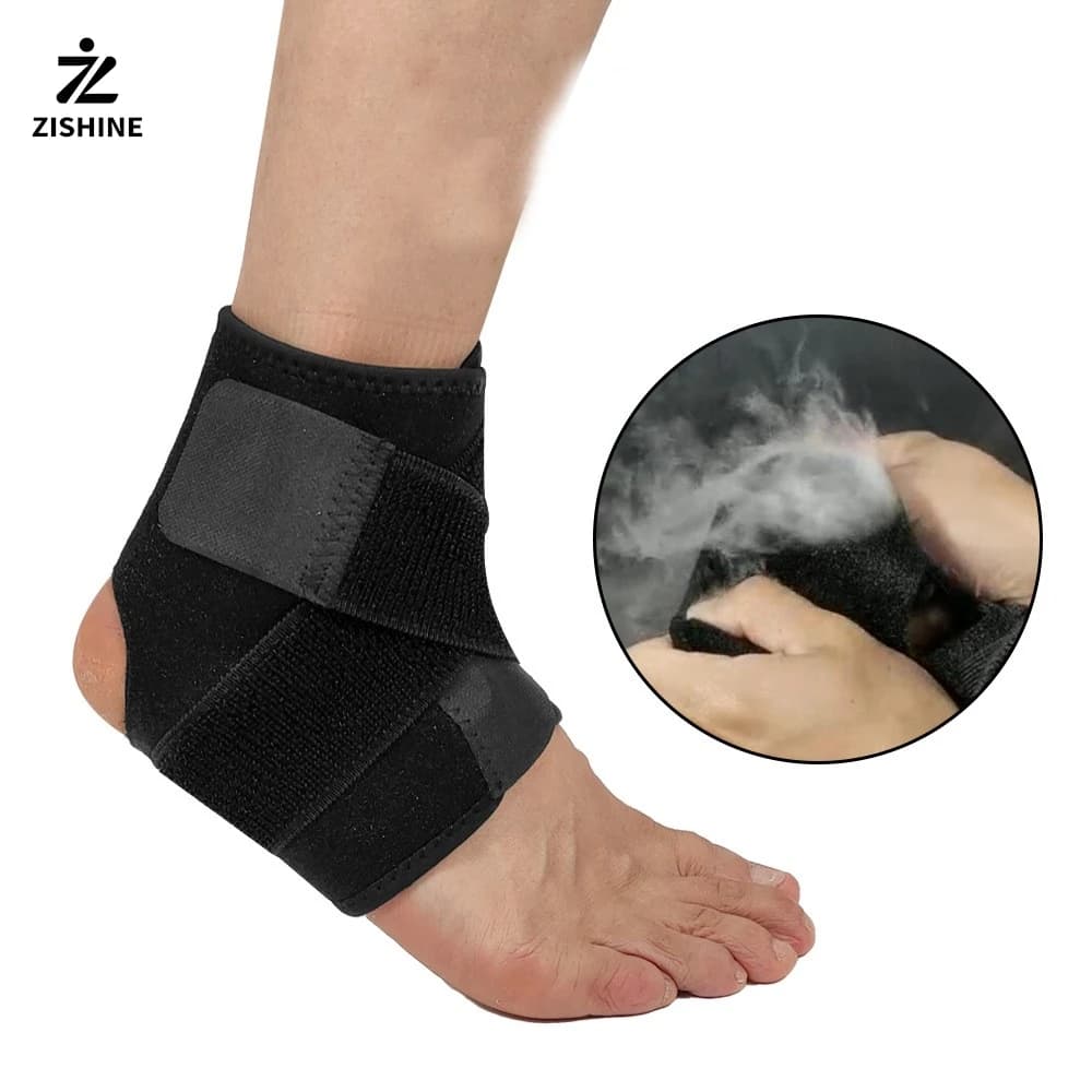 Un paio di cinturini di supporto per caviglia sportivi, basket all'aperto, fitness, alpinismo, compressione anti-torsione, braccialetto alla caviglia traspirante