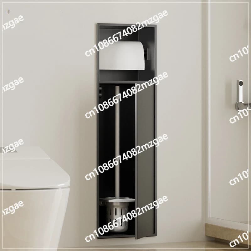 Stainless Steel Toilet Niche 304, Shower Enclosure for Toilet Hidden, Built-in Niche for Handkerchief