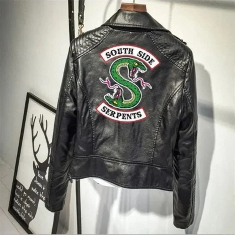New 2026 Southside Serpent Kpop Fans Zipper Faux Leather Women Men Coats Fashion Slim Fit Jacket Riverdale Clothes COS