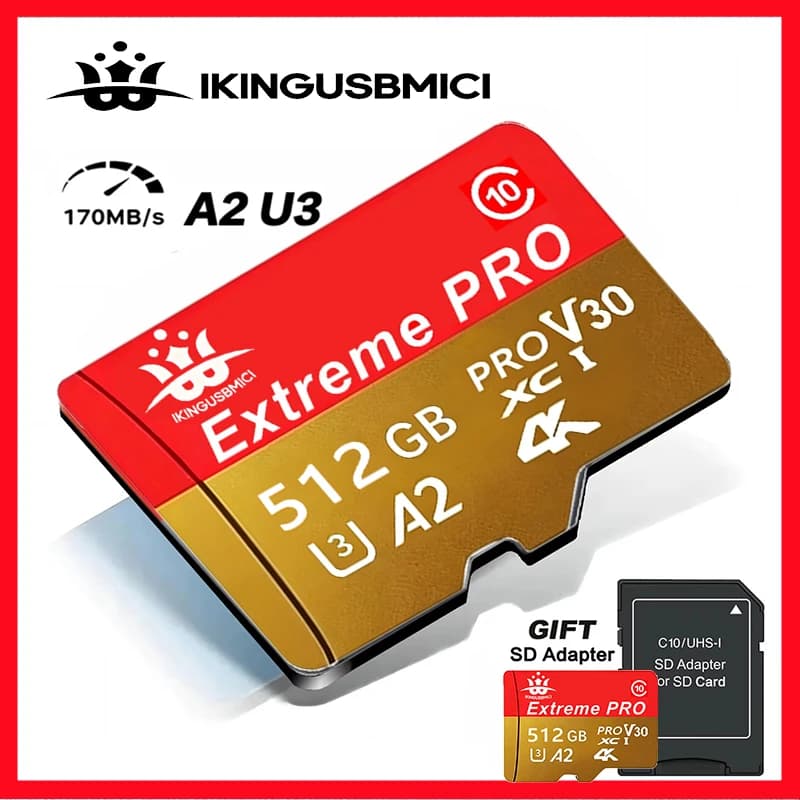 Class10 High Speed 32/64/128/256/512gb Mini for Phone Memory Card Flash Durable Premium Class 10 Quality Fast High Quality U3