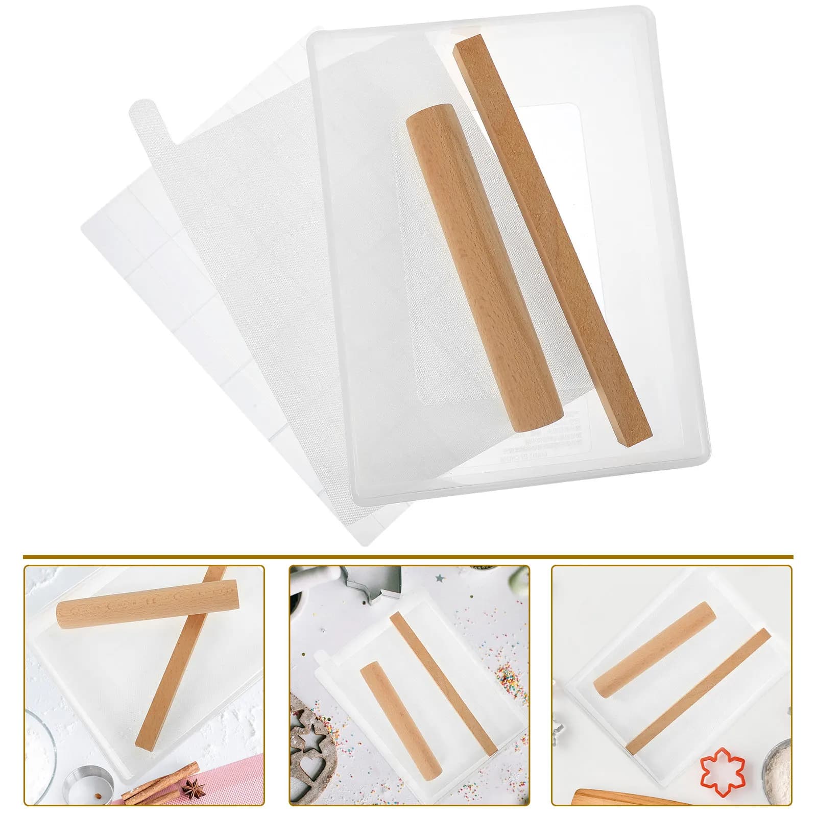 Set di Stampi per Nougat, Utensile Antiaderente per la Preparazione di Nougat, Cioccolato e Gelatine di Frutta Fai-da-Te
