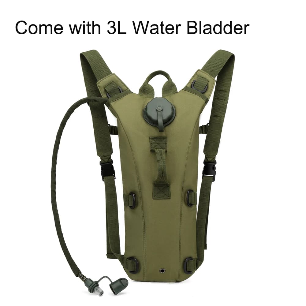Outdoor Moisturizing Backpack 3 Liter water bladder bag Waterproof water bag for running, hiking, cycling, hunting, camping