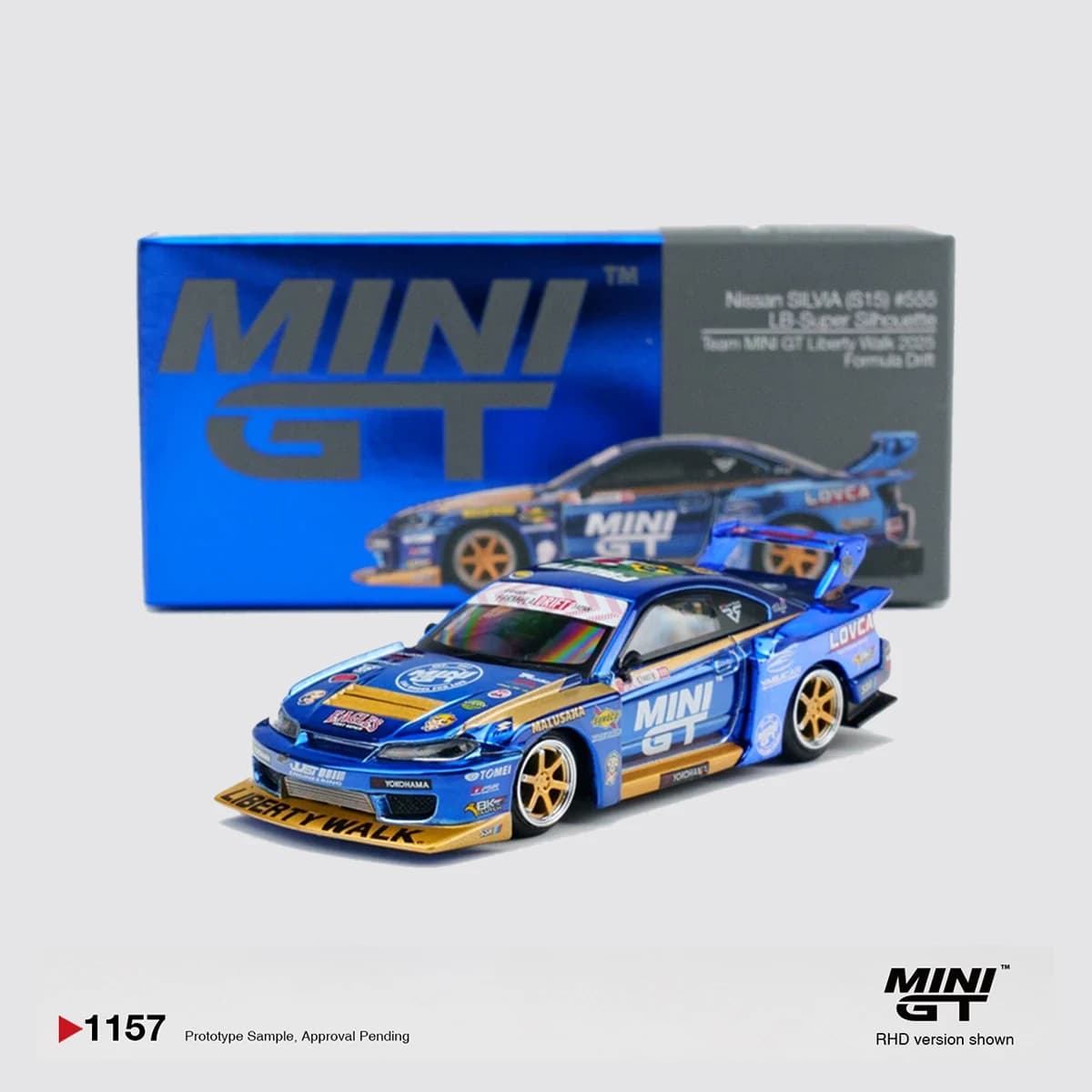 MINIGT 1100 Disponibile 1:64 LBWK Lamborghini Countach LB WORKS Rossa Modellino Auto in Metallo da Collezione