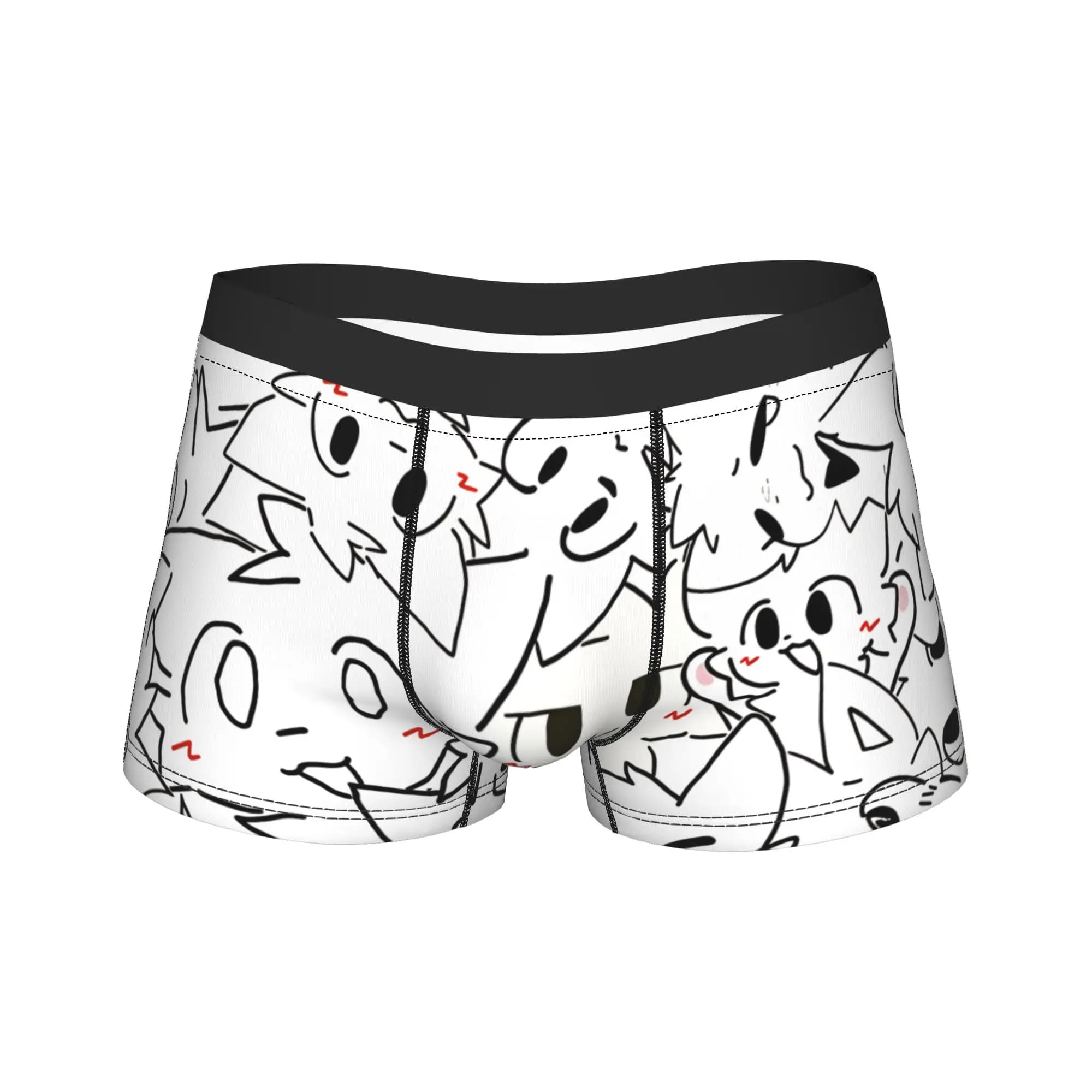 Boykisser Cat Underwear Man Boxer Brief Comfortable Boxershorts Trenky Print Large Size Panties