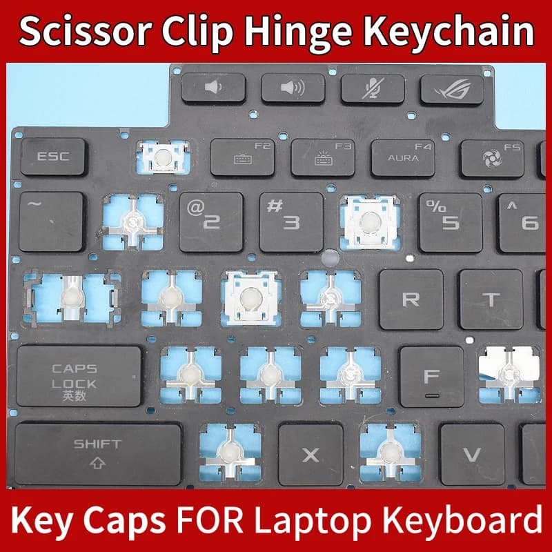 Cerniera chiave copritasto di ricambio per ASUS ROG Zephyrus G16 (2024) G14 GA403U GA605 GA605WV Tastiera portatile CHIAVE e clip Cerniera copritasto