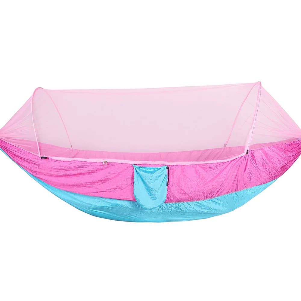 Available Outdoor Hiking Campsite Large Size Pop-up Foldable Hammock Chair in 100% Nylon with Mosquito net