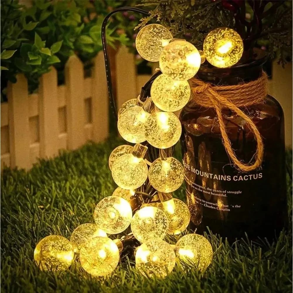 Solar LED Fairy String Lights 8 Lighting Modes Waterproof for Garden Patio Backyard Christmas Party Wedding Decor