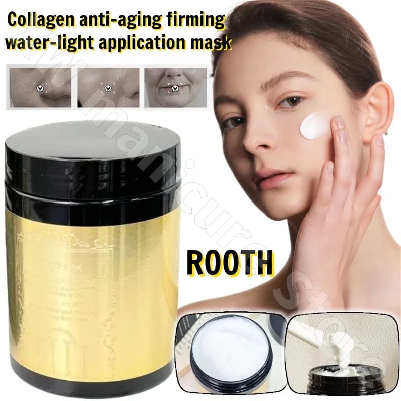 ROOTH Collagene Cannone Acqua Infusa Luce Rassodante Idratante Esfoliante e Ringiovanente Pelle Applicare Maschera Idratante 300ml