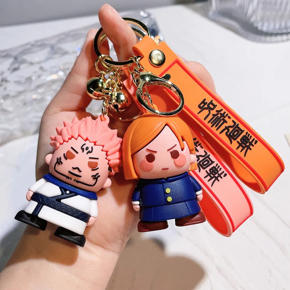 Jujutsu Kaisen 2024 Versione Q Portachiavi con Gojo Satoru e Itadori Yuji, Figurine Gashapon, Giocattolo da Collezione Anime, Modello Blind Box