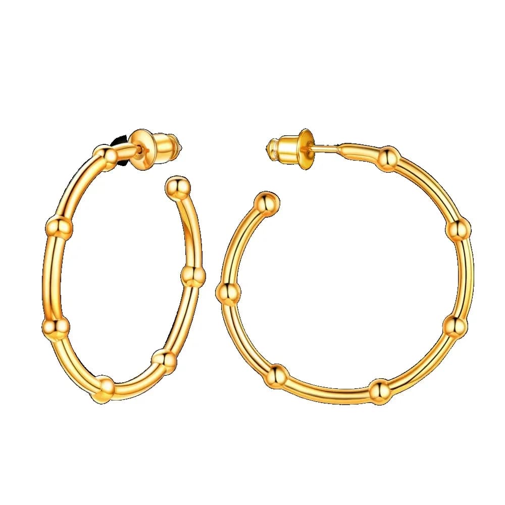 Orecchini pendenti a forma di C orecchini a cerchio geometrici di moda per le donne regali di gioielli di dichiarazione delle ragazze QC24