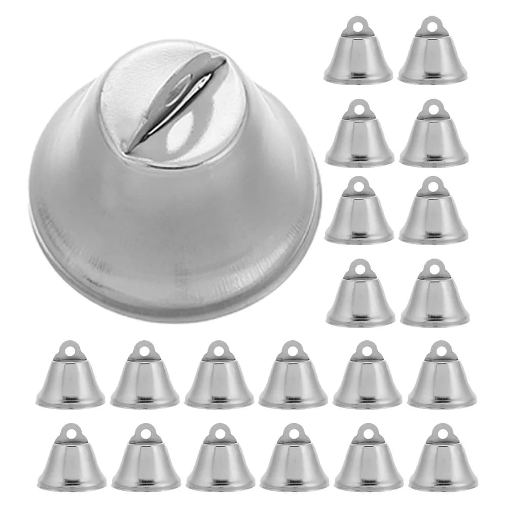 30Pcs Decoration Wind Chime Bells Small Metal Hanging Bells for DIY Craft Christmas Tree Wreath Ornaments Christmas Tree Bell