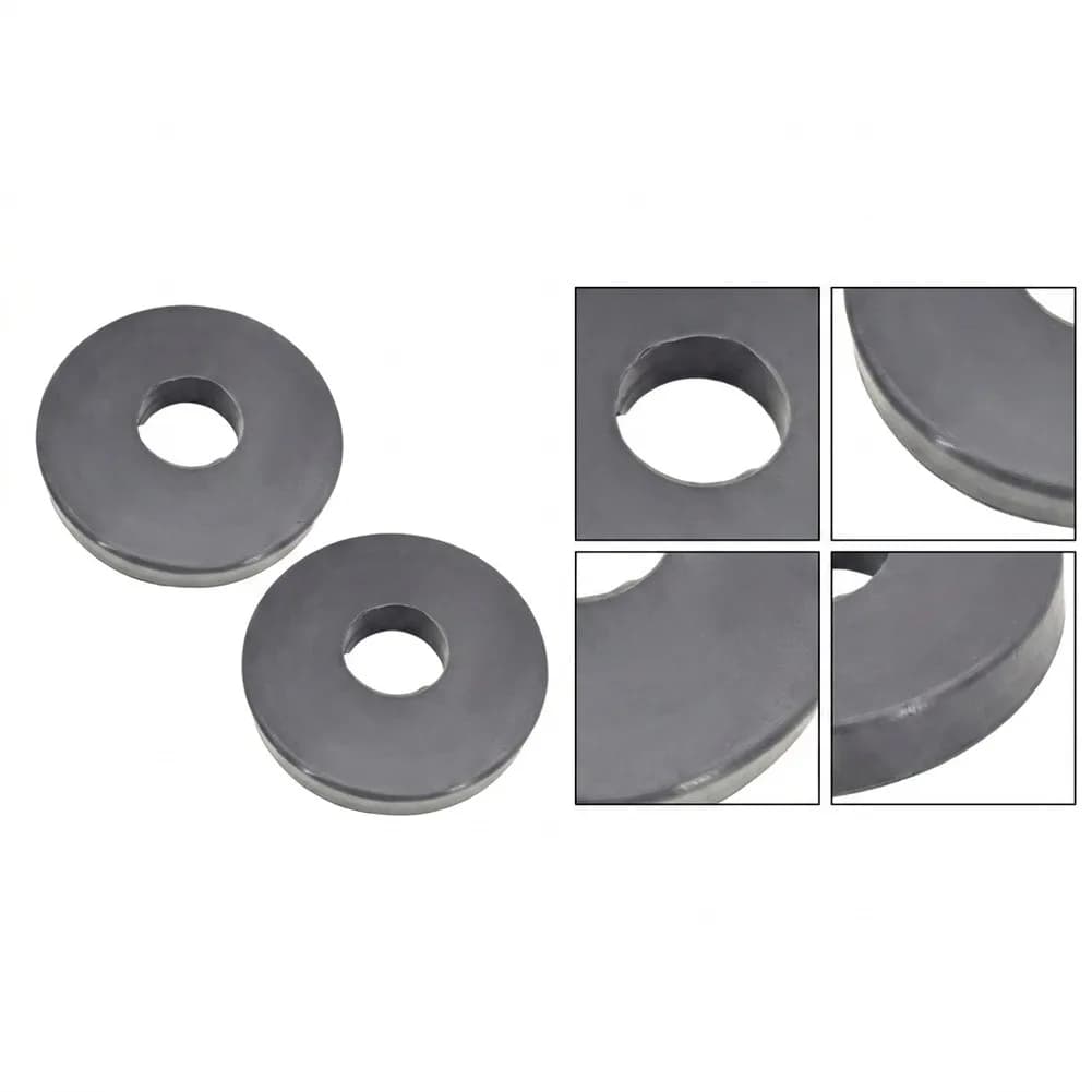2pcs Dumbbell Weight Plate Spacer Pad Shock Absorbing Rubber Protector Gym Use Weight Plate Protector Pad