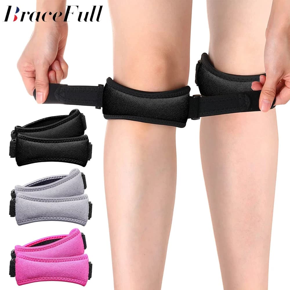1 Paio di Fasce Stabilizzanti per Rotula, Supporti per Ginocchio per Alleviare il Dolore, Fascia di Supporto per Tendine Rotulari per Corsa, Sollevamento Pesi, Sport