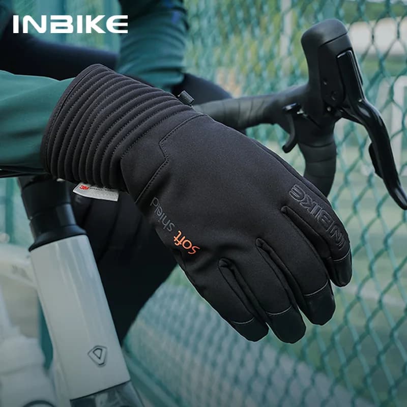 INBIKE Winter Gloves Touchscreen 3M Thinsulate Men's Cycling Gloves Women's Waterproof Sports Fishing Gloves for Cold Season 23 F F