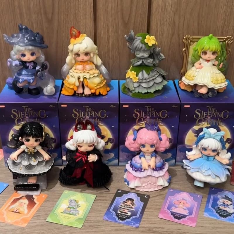 Miana The Sleeping Castle Series Blind Box Dolls Cute Miana Mystery Box Action Figure da collezione Borsa a sorpresa Modello regalo giocattolo