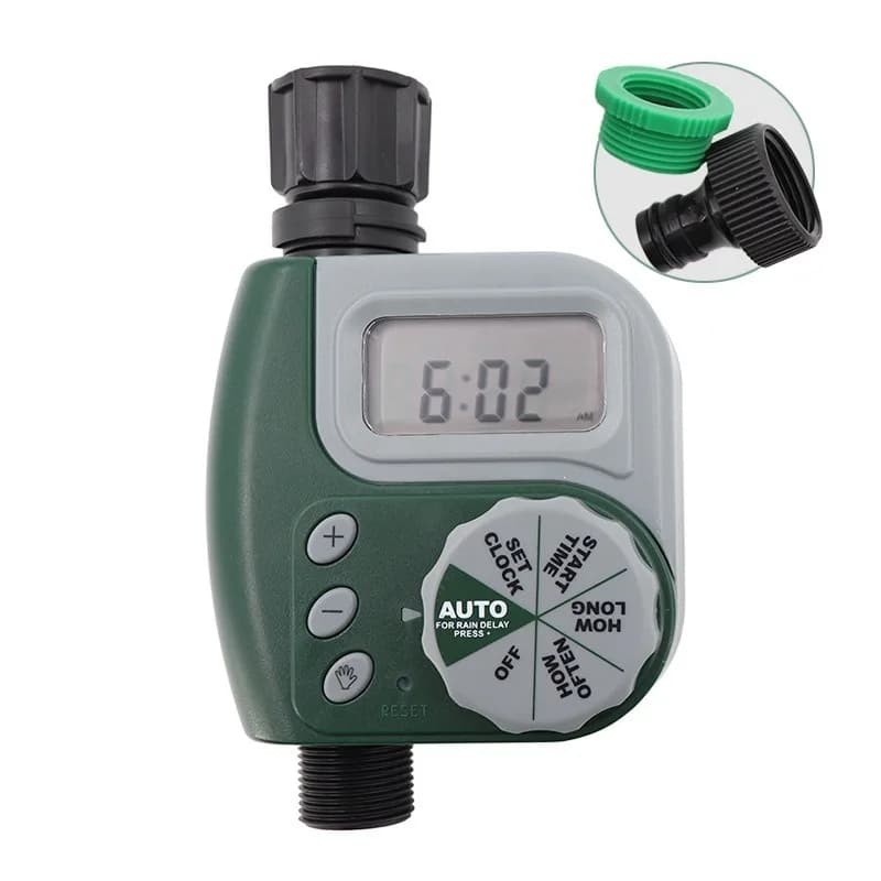 Automatic garden flower irrigation system Drop irrigation system for pot plants with intelligent timing Automatic battery