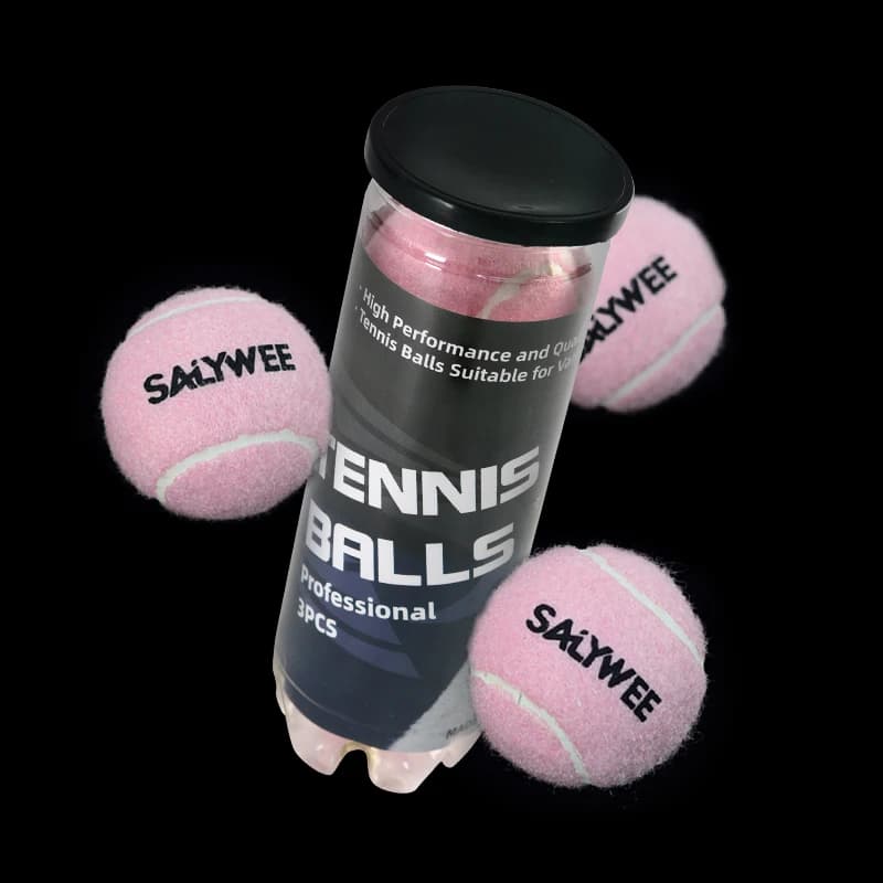 SALYWEE 3 Palline da Tennis ad Alta Elasticità, Gomma Resistente, Senza Pressione, Superficie Liscia, per Interni ed Esterni, Adatte ai Cani